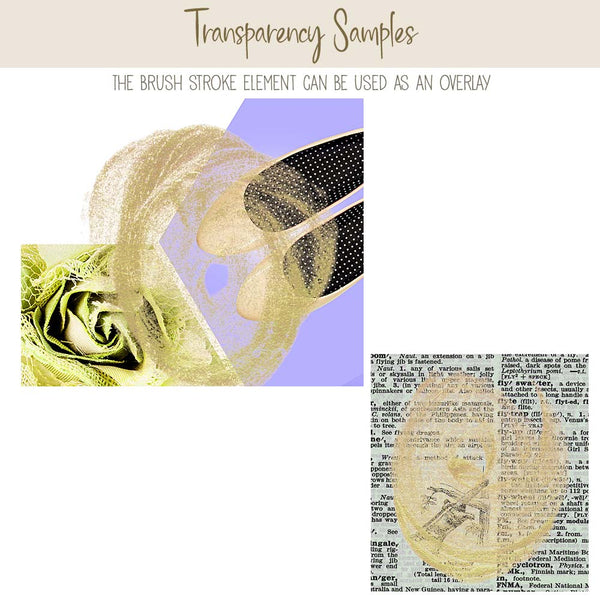 Brush Strokes Pearl Paint - Gold Pearl Paint 24 Brush Strokes & Splashes Group A - Hand painted Overlay - Instant Download Digital Clipart