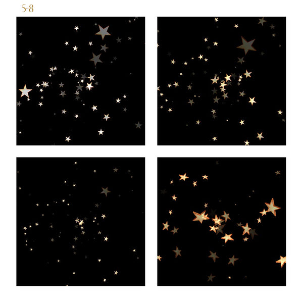Stars 3D Stars - 12 PNG Transparent Overlays High Resolution - Instant Download Digital Clipart
