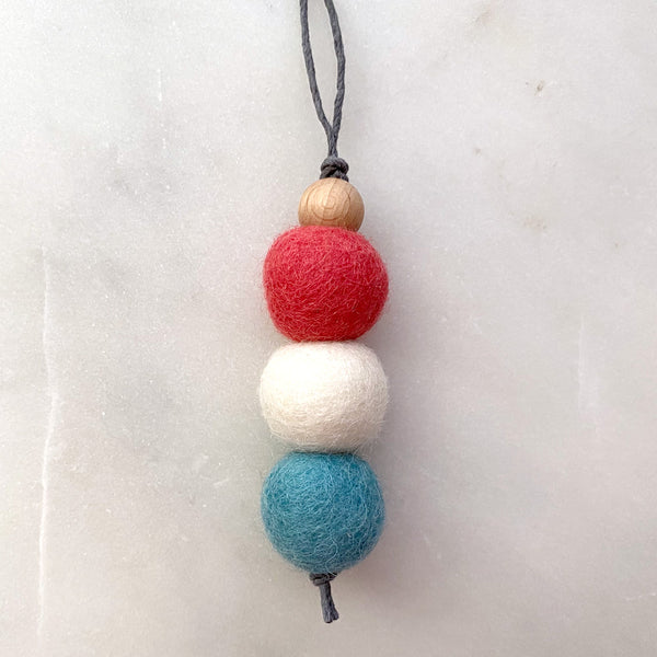 Essential Oil Diffuser with a Charm, Car Air Freshener, Car hanging, Car Freshies, Felt Wool Diffuser, Office Diffuser, Aromatherapy Closet Sachet