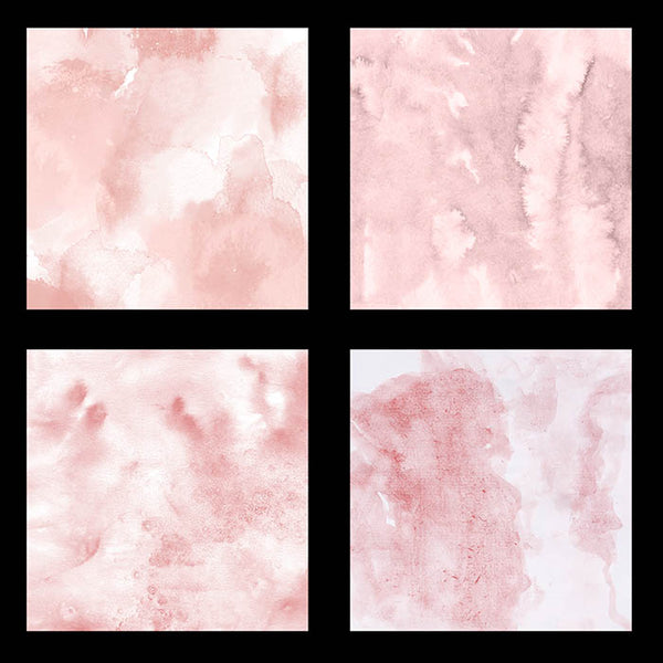 Blush Watercolor Textures Backgrounds Pink Peach Colors -  12 Hand painted Instant Download Digital Clipart