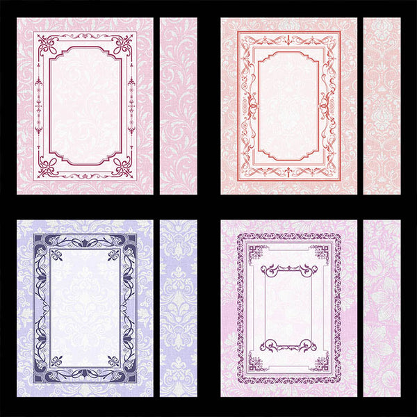 Damask Patterns on Linen Book Covers with Spine Vol 1 - 20 High Resolution Images - Instant Download Digital Clip art