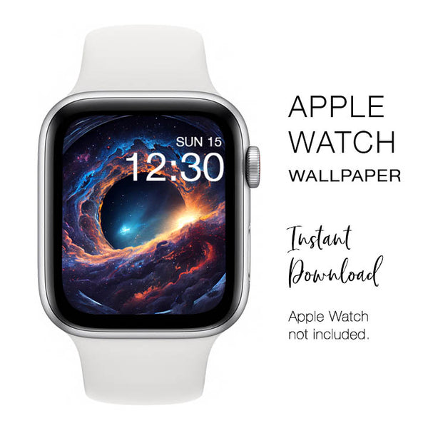 Apple Watch WALLPAPER - Deep Space Astronomy - Instant Download - Watch Background Apple Watch face design
