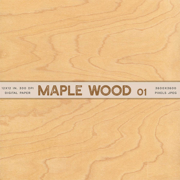 Wood Maple Wood 01 - From Real Natural Wood Digital Paper for Text, Objects, Backgrounds Texture - Instant Download Digital Clip art