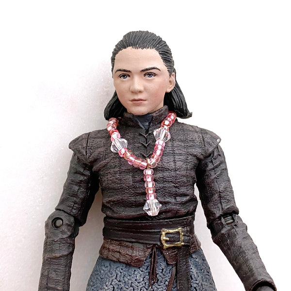 Mini Necklace for 6 inch figures 1:12 or 1:6 scale - Handmade Jewelry Crystals, Glass, Swarovski