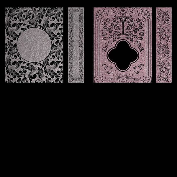 Ornate Book Covers with Spine Vol 1 Variation on Leather Backgrounds - 28 High Resolution Images - Instant Download Digital Clip art