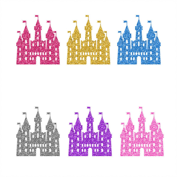 Princess Castle Glitter Texture Vol 2 - 18 Different Colors PNG Transparent Images - Instant Download Digital Clip art