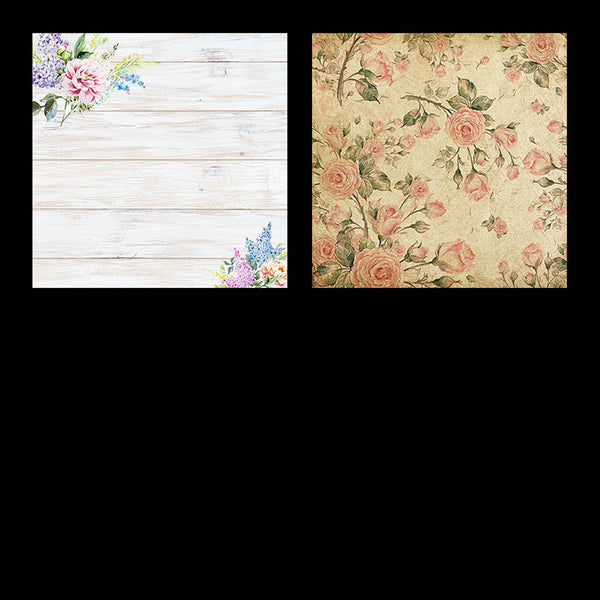 Shabby Chic Backgrounds 1 - 10 Backgrounds Flower Patterns High Resolution Images - Instant Download Digital Clip art