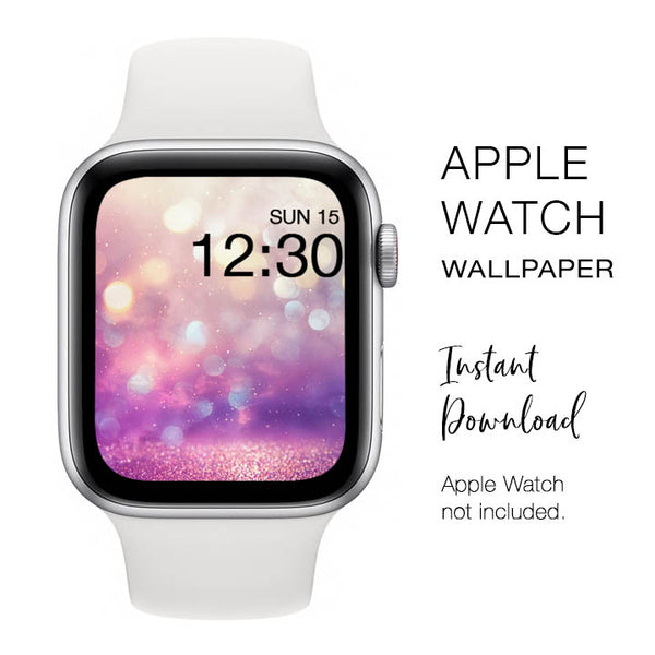 Apple Watch WALLPAPER - Shimmery Pink Background - Instant Download - Watch Background Apple Watch face design