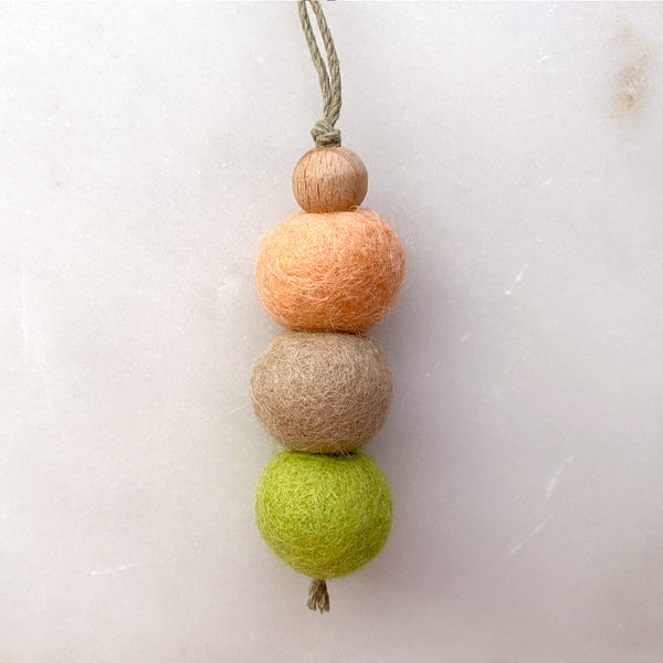 Essential Oil Diffuser with a Charm, Car Air Freshener, Car hanging, Car Freshies, Felt Wool Diffuser, Office Diffuser, Aromatherapy Closet Sachet