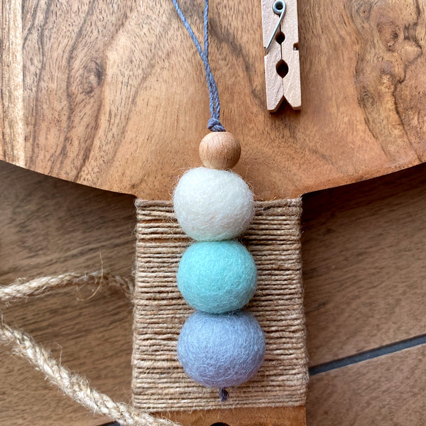 Essential Oil Diffuser with a Charm, Car Air Freshener, Car hanging, Car Freshies, Felt Wool Diffuser, Office Diffuser, Aromatherapy Closet Sachet