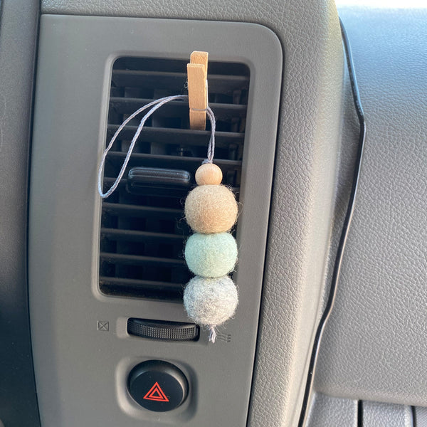 Essential Oil Diffuser with a Charm, Car Air Freshener, Car hanging, Car Freshies, Felt Wool Diffuser, Office Diffuser, Aromatherapy Closet Sachet