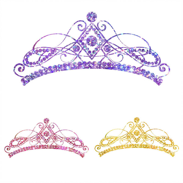 Glitter Crown 01 Sparkly Glitter - 14 Different Colors PNG Transparent Images - Instant Download Digital Clip art