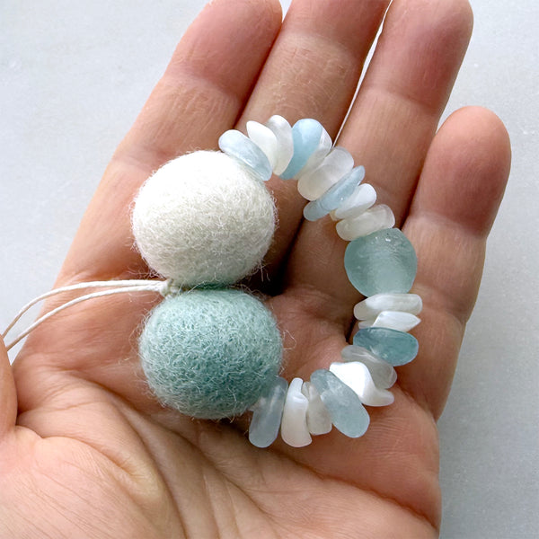 Wool, Gemstones, Shells Essential Oil Diffuser, Car Air Freshener, Car hanging Freshies, Felt Wool Office Diffuser, Aromatherapy, Closet, Christmas