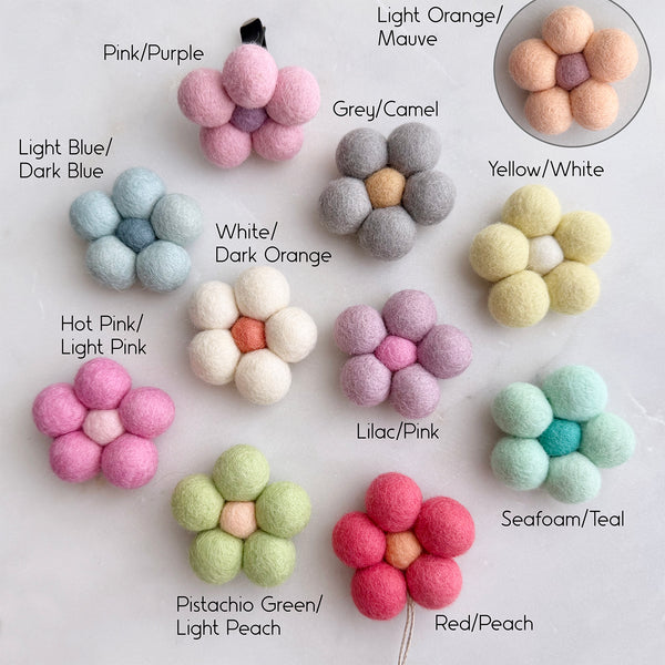 Daisy Wool Flower Essential Oil Diffuser, Car Air Freshener, Car hanging Freshies, Felt Wool Office Diffuser, Aromatherapy Closet Christmas