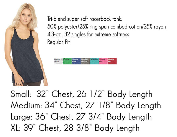 Pilates Is For Hotties - Soft Triblend Racerback Tank fitness gym yoga running exercise birthday gift