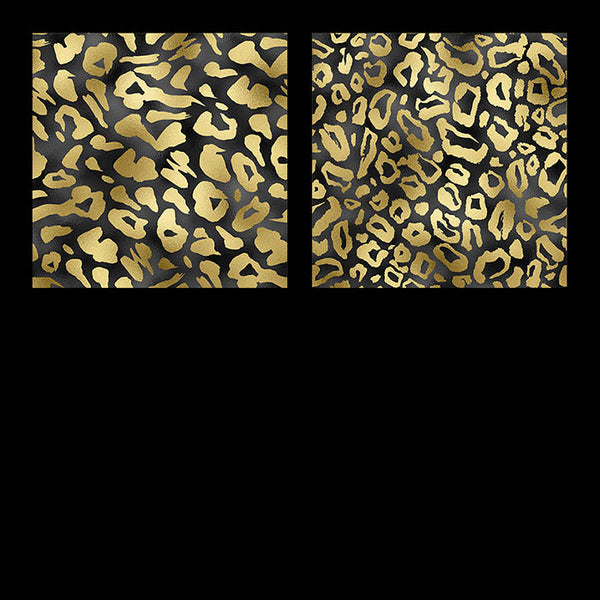 Animal Patterns Gold And Black - 14 JPG Images - Instant Download Digital Clip art