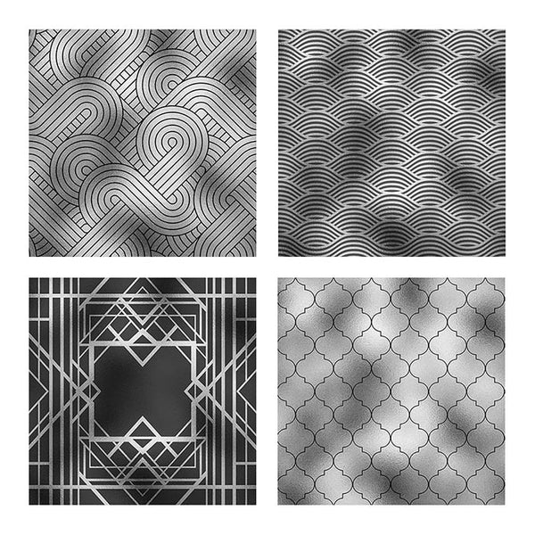 Art Deco White, Black & Grey Backgrounds Vol 2 - 16 High Resolution Images - Instant Download Digital Clip art