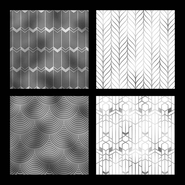 Art Deco White Grey And Silver Backgrounds Vol 1 - 16 High Resolution Images - Instant Download Digital Clip art