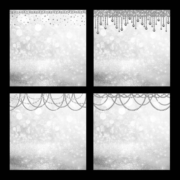 Bokeh Shimmer Sparkles Backgrounds with Diamonds 02 - 28 High Resolution Images - Instant Download Digital Clip art