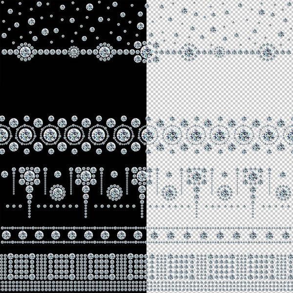 Diamonds Borders 05 Clip Art gemstone - 16 PNG Transparent Images High Resolution - Instant Download Digital Clipart