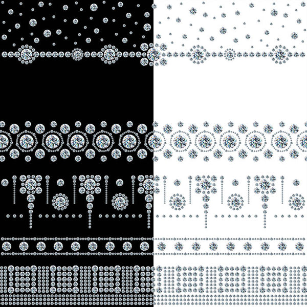 Diamonds Borders 05 Clip Art gemstone - 16 PNG Transparent Images High Resolution - Instant Download Digital Clipart
