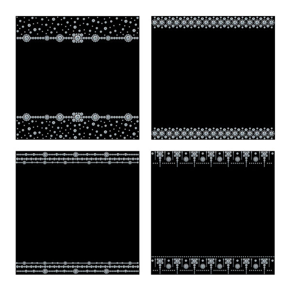 Diamonds Borders 05 Clip Art gemstone - 16 PNG Transparent Images High Resolution - Instant Download Digital Clipart