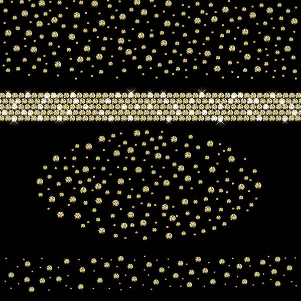Diamonds Confetti & Borders GOLD - Clip Art gemstone - 13 PNG Transparent Images High Resolution - Instant Download Digital Clipart