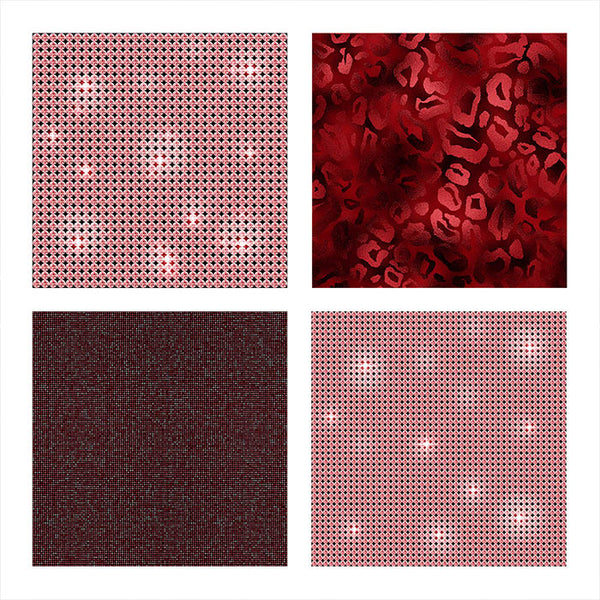 Glam Diamonds 01 Red Glitter Texture Digital Paper Animal Prints - 10 Images High Resolution - Instant Download Digital Clip art