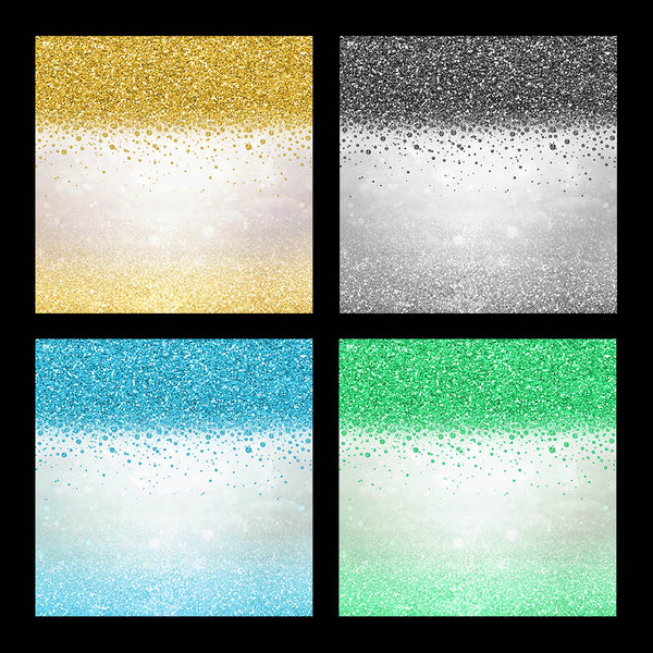Glitter Ombre 18 Backgrounds - Instant Download Digital Clipart for Invitations Cards Party design Backdrop Scrapbooking Kids Crafts