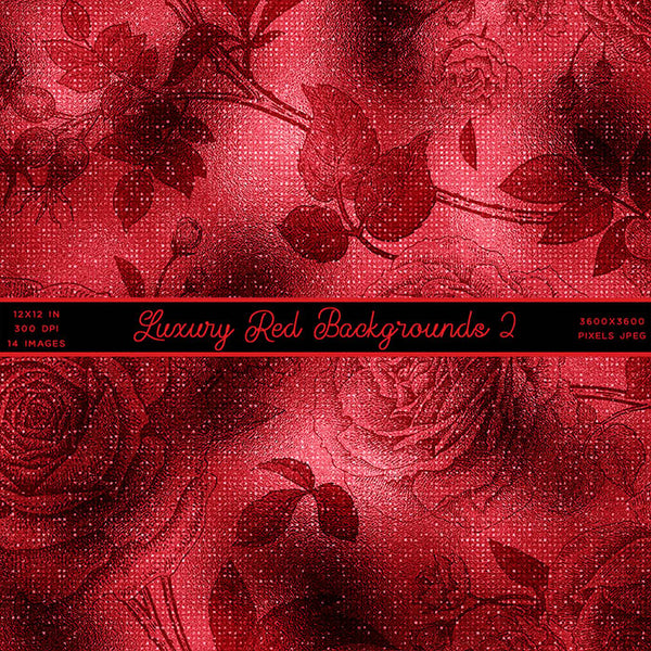 Luxury Red 02 Glitter Animal Prints Backgrounds - 14 High Resolution Images - Instant Download Digital Clip art