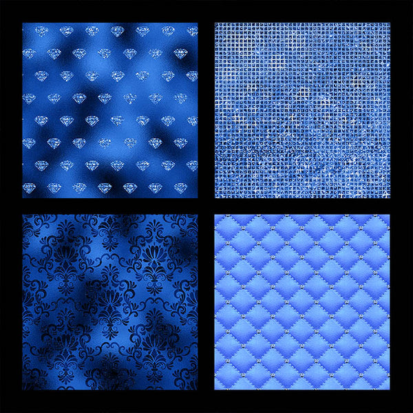 Luxury Royal Blue 01 Glitter Bokeh Backgrounds - 14 High Resolution Images - Instant Download Digital Clip art