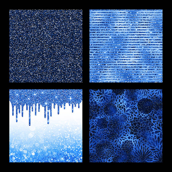Luxury Royal Blue 01 Glitter Bokeh Backgrounds - 14 High Resolution Images - Instant Download Digital Clip art