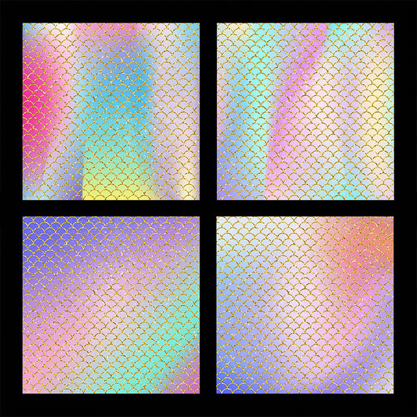 Mermaid Stars Backgrounds - 10 High Resolution Images - Instant Download Digital Clip art