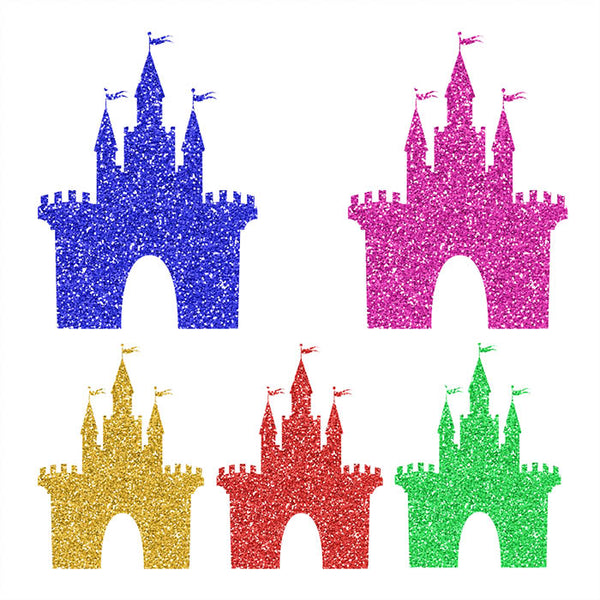 Princess Castle Glitter Texture - 16 Different Colors PNG Transparent Images - Instant Download Digital Clip art