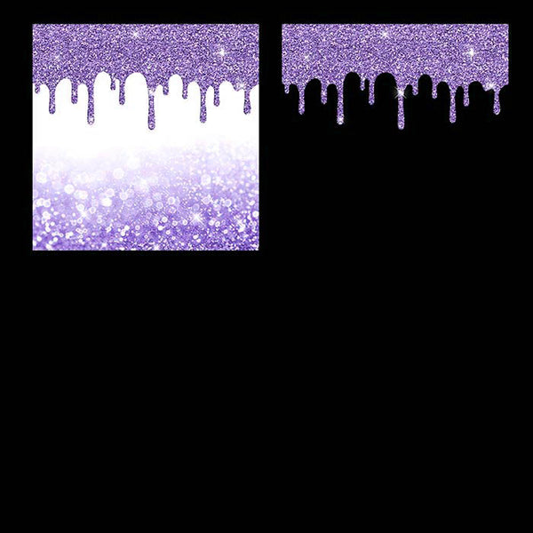 Purple Glitter Drips - Backgrounds and Transparent Overlays - Instant Download Digital Clip art for Invitations Cards Party design Backdrop Scrapbooking Kids Crafts