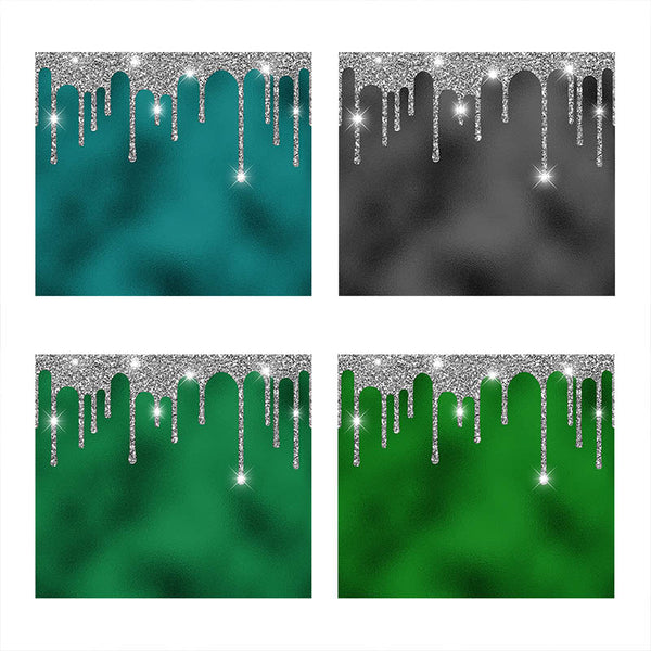 Tumbler Template Design - Silver Drip And Backgrounds PNG Sublimation 20 oz Skinny Tumbler High Resolution Instant Download Full Wrap Digital