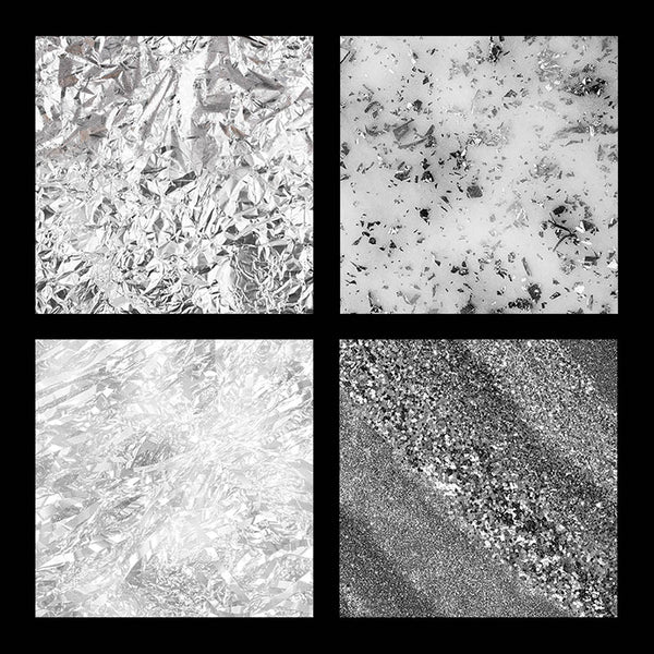 Silver Foil And Glitter 1 Backgrounds - 12 JPG Images - Instant Download Digital Clip art