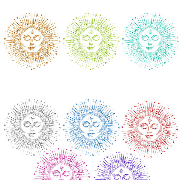 Sun with Face Glitter - 14 PNG Transparent Images - Instant Download Digital Clip art