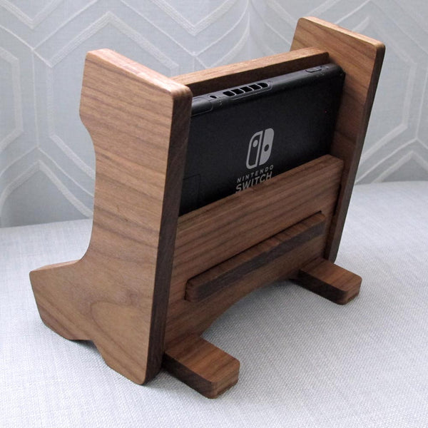 Nintendo Switch Arcade Bartop design Stand Handmade in USA Solid Hardwood, Gift for kids, Retro Video Game Decor, Walnut Cherry