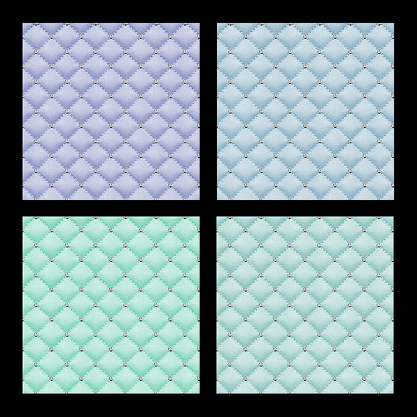 Tufted Fabric with Diamond Accents (Pastel) Digital Paper - Backgrounds Instant Download Digital Clip art