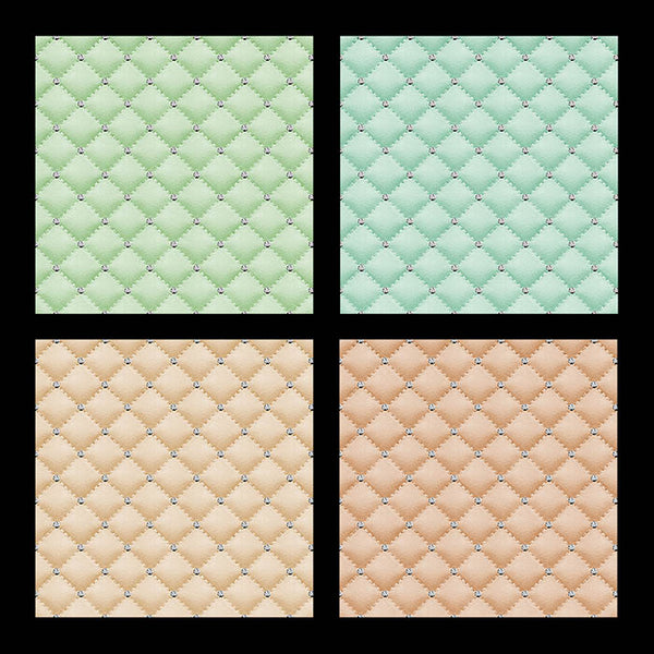 Tufted Fabric with Diamond Accents (Pastel) Digital Paper - Backgrounds Instant Download Digital Clip art