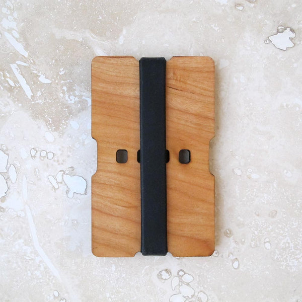 Walnut or Cherry Wood Wallet 2-Piece Slim Credit Card and/or Business Card Holder, Minimalist wallet boyfriend husband gift