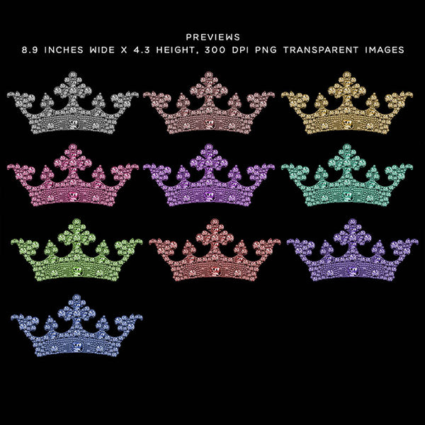 Diamond Crown design 11 - 10 PNG Transparent Images High Resolution - Instant Download Digital Clipart