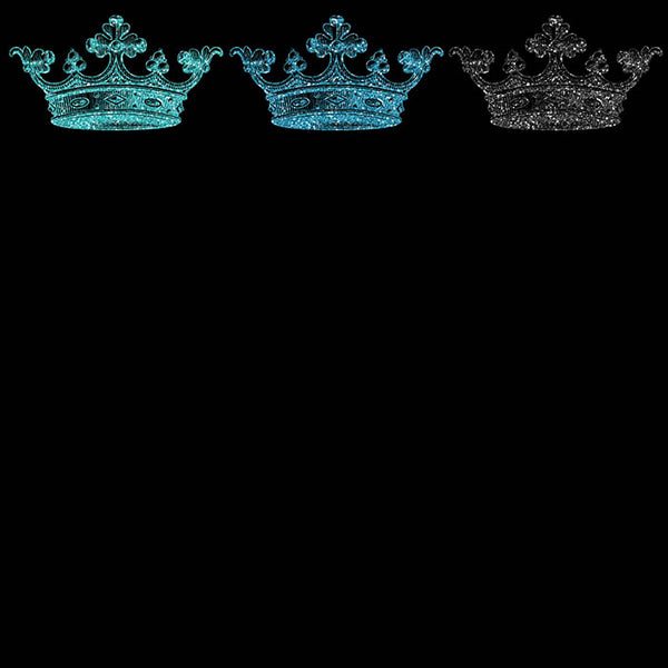 Glitter Crown 33 - 18 Different Colors PNG Transparent Images - Instant Download Digital Clip art