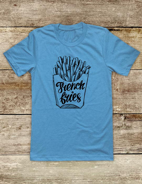 French Fries - funny Soft Unisex Men or Women Short Sleeve Jersey Tee Shirt