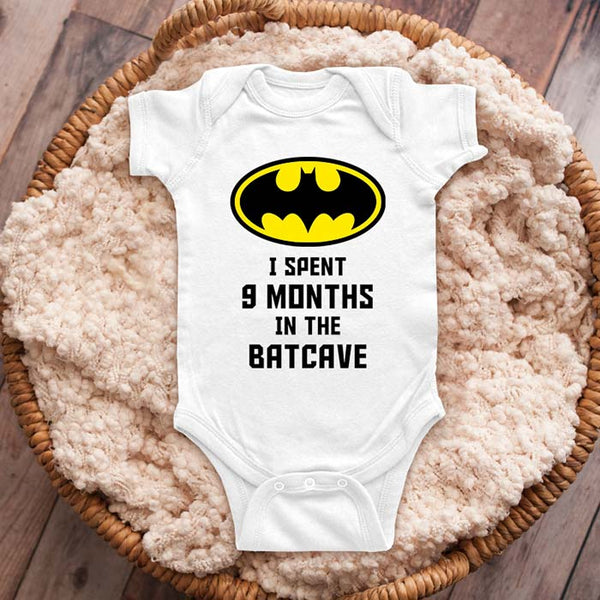 I spent 9 months in the Batcave Batman parody - funny baby onesie Infant Toddler Shirt