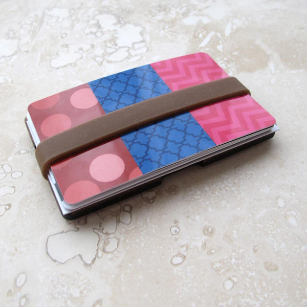 Walnut or Cherry Wood Wallet 1-Piece Credit Card and/or Business Card Holder, Minimalist wallet boyfriend husband gift