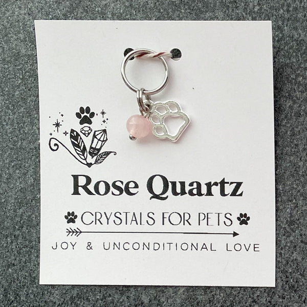 Pet Collar Charm Crystals for Pets Dog or Cat Collar Accessories Dog Cat Gift - Natural Crystal Gemstone - Handmade Jewelry