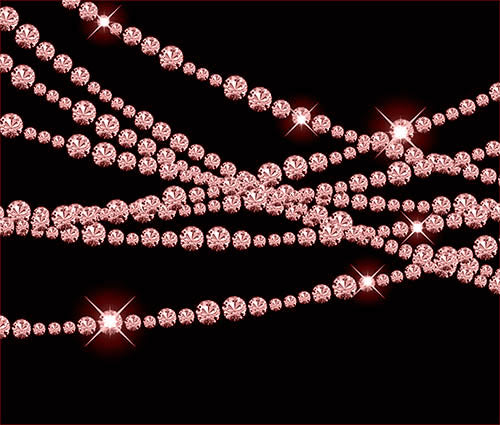Diamond Garlands Like Lights Rose Gold - Clip Art diamonds hanging gemstone - 7 PNG Transparent Images High Resolution Instant Download Digital Clipart