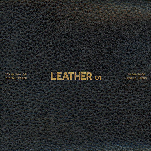 Leather 01 Black - From Real Leather Digital Paper for Text, Objects, Backgrounds Texture - Instant Download Digital Clip art